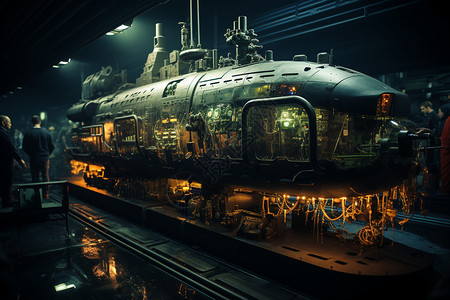 潜艇博物馆结构复杂的潜艇设计图片