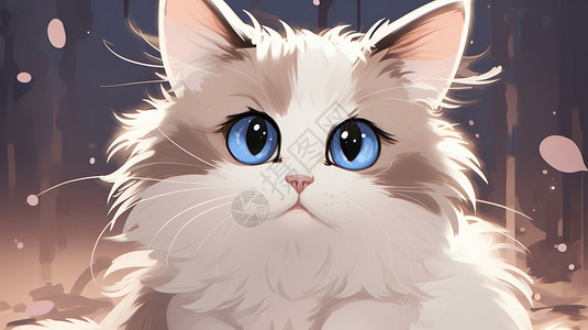蓝眼睛布偶猫图片