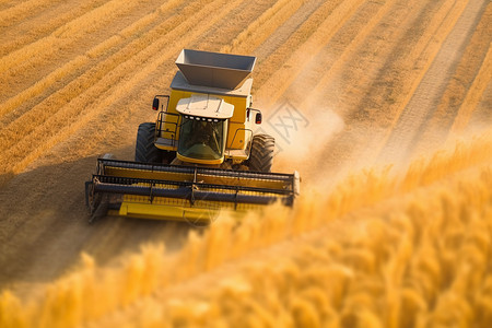 农学麦收季节背景