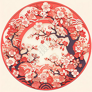 中国传统民间艺术背景图片