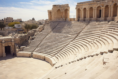 古罗马宏伟的古剧场图片