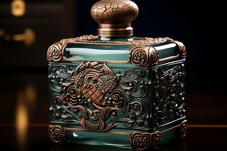 古董香水瓶古代中国酒器背景