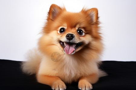可爱微笑的宠物狗高清图片