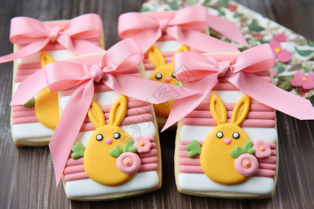 各种造型的可爱兔子可爱造型的礼物背景