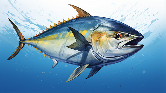 蓝鳍金枪鱼背景图片