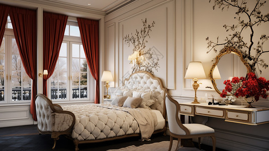 欧式古典卧室高清图片