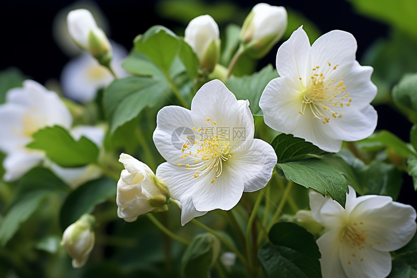 白色茉莉花图片