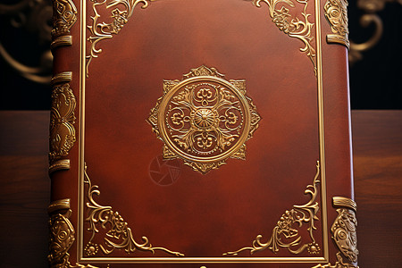 古典包装素材典雅华丽的皮质书面背景