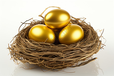 竖纹金色彩蛋创意金色复活节彩蛋背景