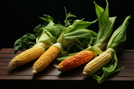 健康天然的玉米背景图片