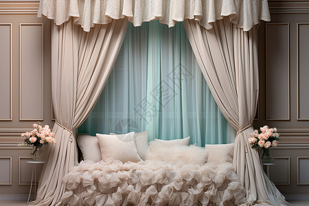 窗帘窗纱奢华的窗纱装饰设计图片