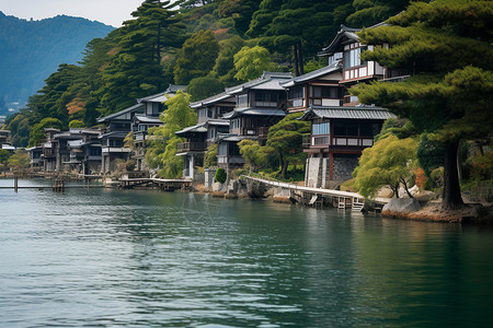 乡村的自然风景图片