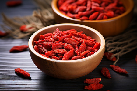 红枸杞果碗背景图片