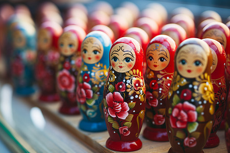 俄罗斯套娃玩偶俄罗斯传统玩偶背景