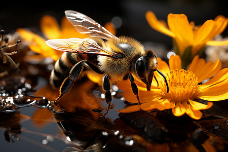 野生动物蜜蜂图片