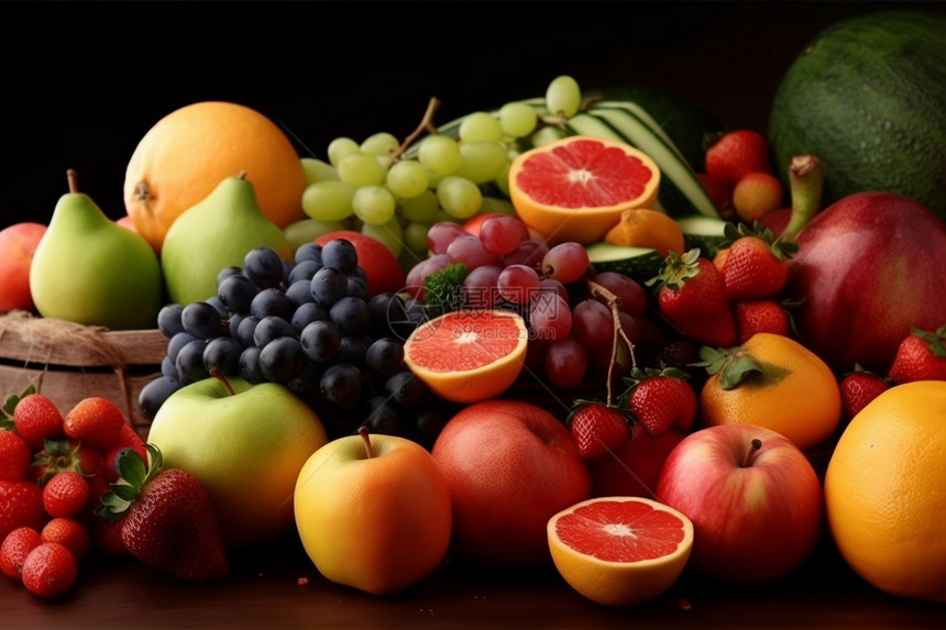 多彩水果的艺术创作图片