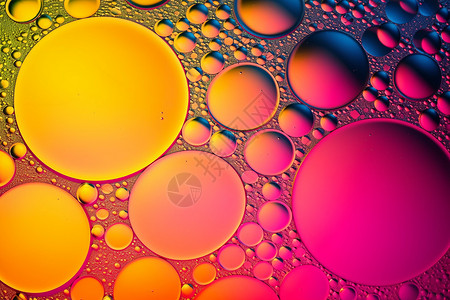 色彩丰富的泡泡背景图片