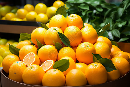 健康新鲜的橙子图片