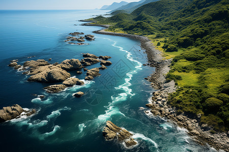 引人入胜的海湾背景