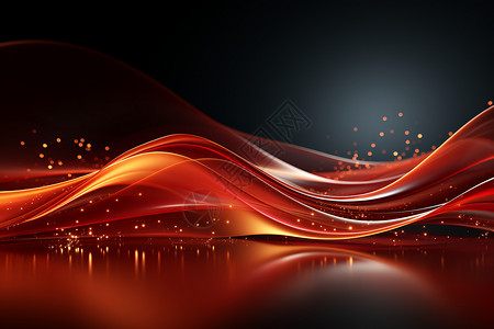 红色星光素材红色波纹背景设计图片