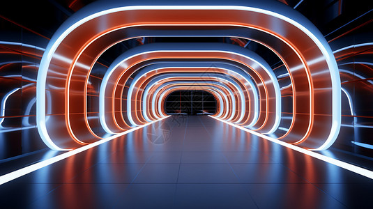 红色展厅技术展厅隧道设计图片