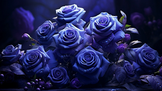 美丽的紫色花束图片