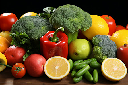 丰富营养的果蔬图片