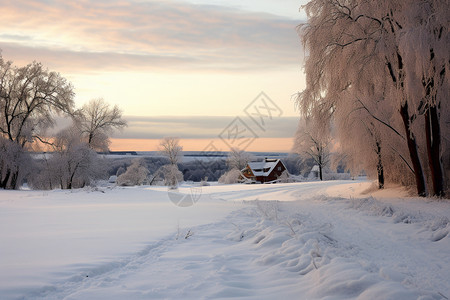 俄罗斯的雪景图片