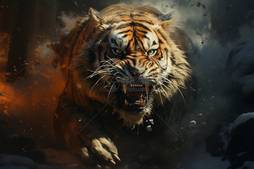 凶猛的猛兽老虎图片