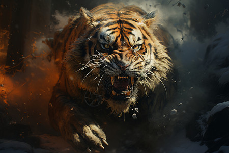 凶猛的猛兽老虎图片