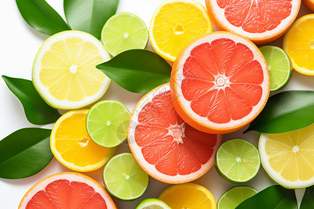 水果横截面健康吃柚子高清图片