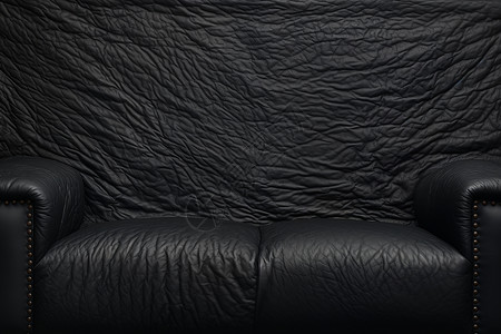 黑色裂纹沙发背景图片