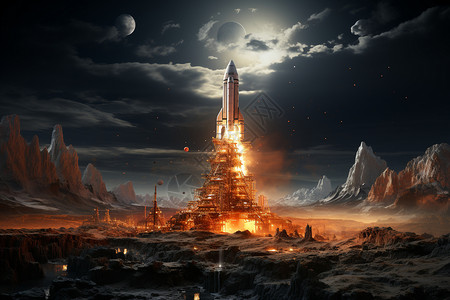 火箭基地背景图片