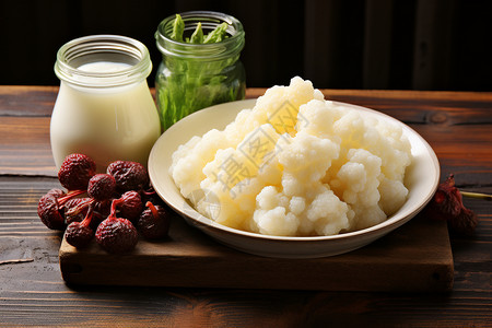 发酵的酸奶益生菌酸奶酪高清图片