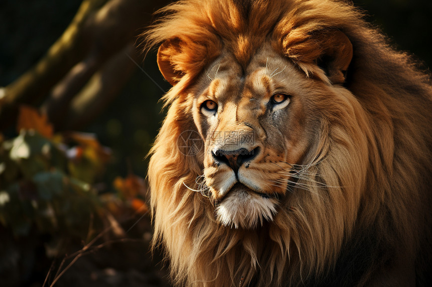狮王与大自然图片