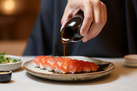 精致的日本寿司图片
