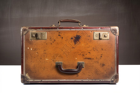 古旧行李箱背景图片