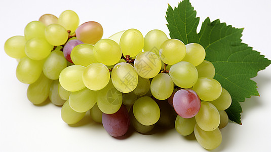 一串美味的葡萄背景图片