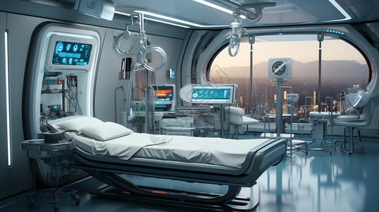 手术机器人高科技手术室设计图片