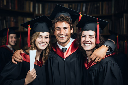 大学毕业的学生背景图片
