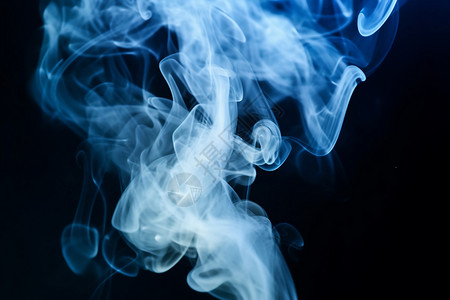 蓝烟烟雾效果设计图片