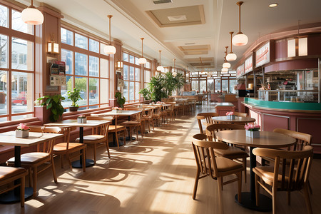 温馨木质餐厅图片