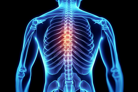 脊椎检查胸部解剖学高清图片