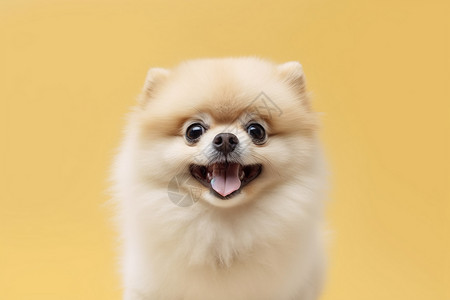 开心的波美犬高清图片