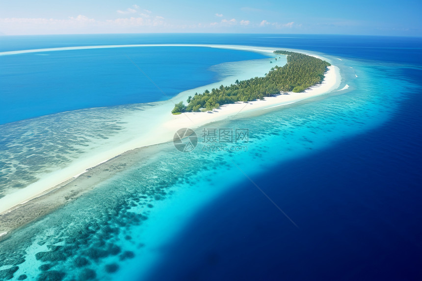 碧蓝的马尔代夫图片