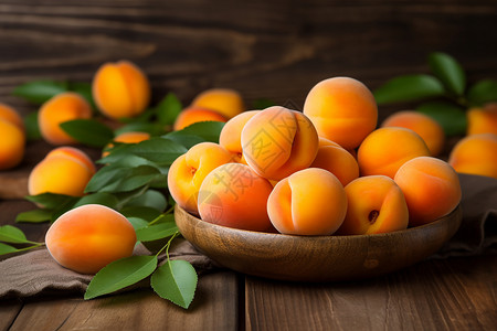 甘甜口感的杏子背景图片