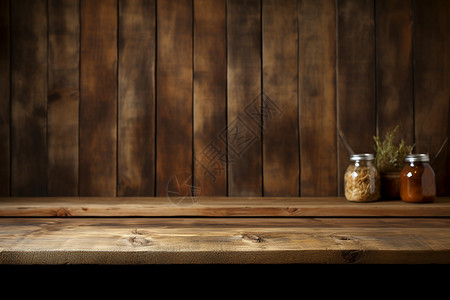 麻辣烫厨房木桌乡村房屋的木桌桌面背景
