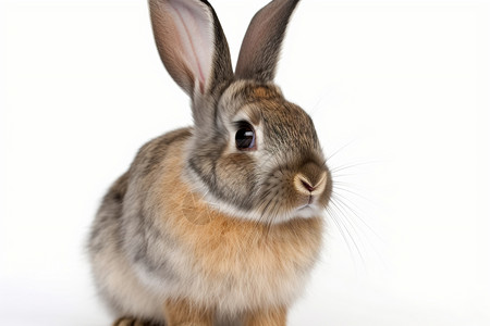 毛茸茸的小兔子背景图片