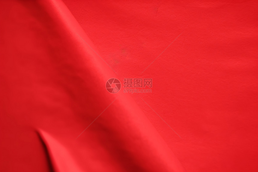 棉质的红色布料背景图片