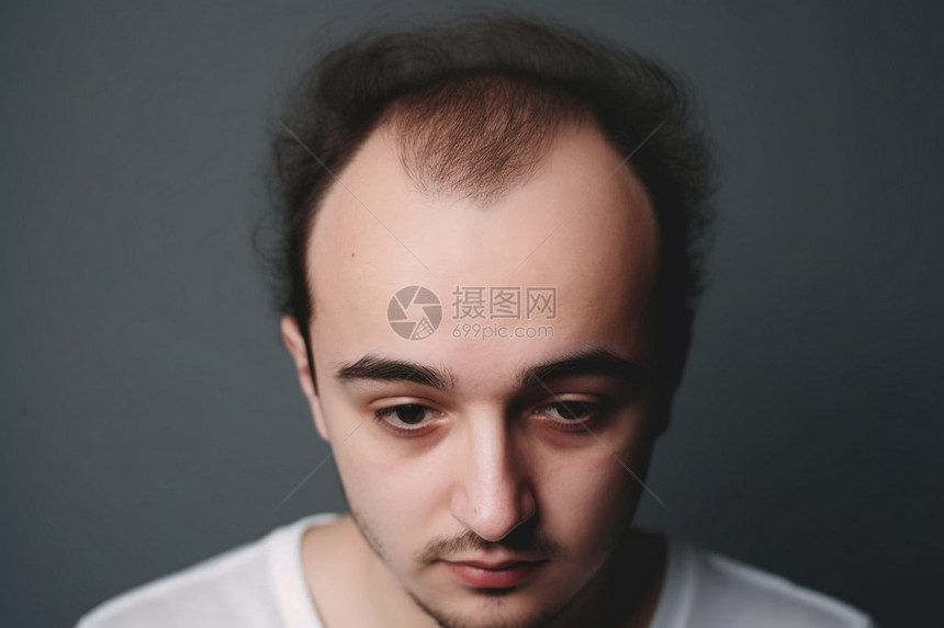 头发护理前的男子图片